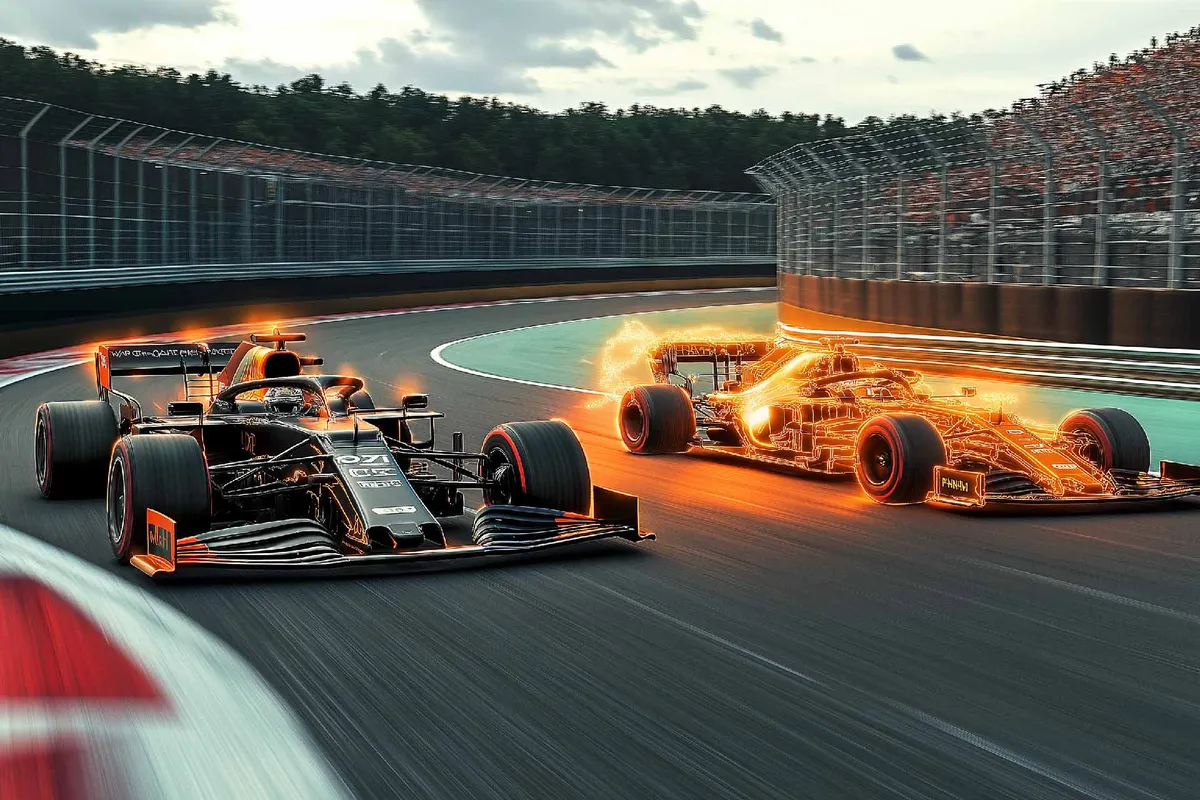 DriveFlow AI race mode visualization